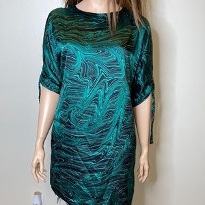 Lane Bryant Green Black Dress Tunic 18/20
